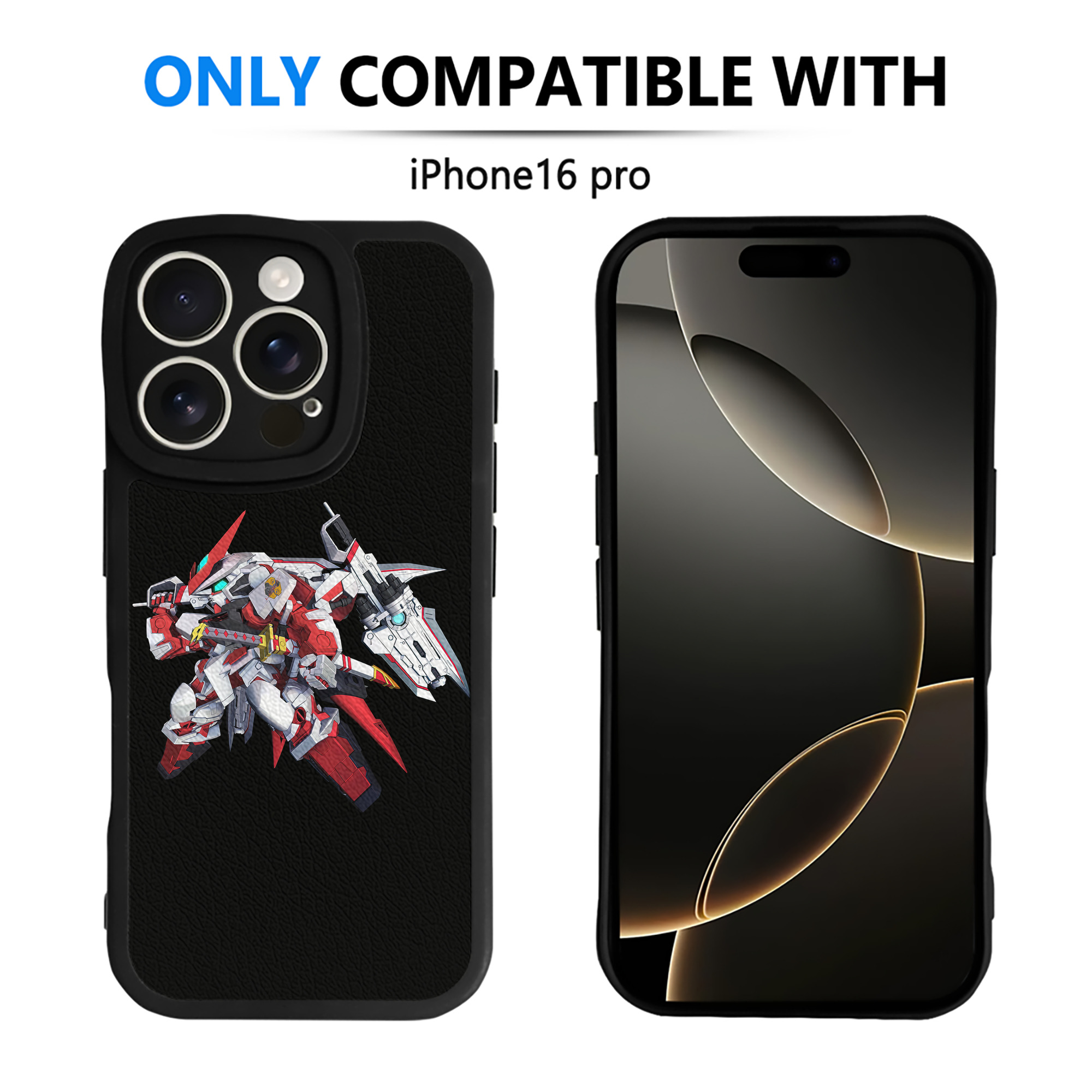 （画像用） 機動戦士ガンダム Mobile Suit Gundam 【iPhone 16シリーズ対応】シリコンスマホケース（レザー調） 材質：シリコン